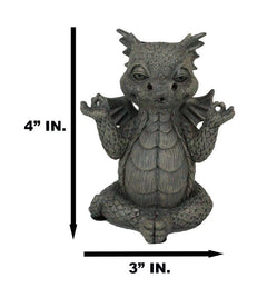 Zen Whimsical Garden Dragon Yoga Sitting In Meditation Backflow Incense Burner-9