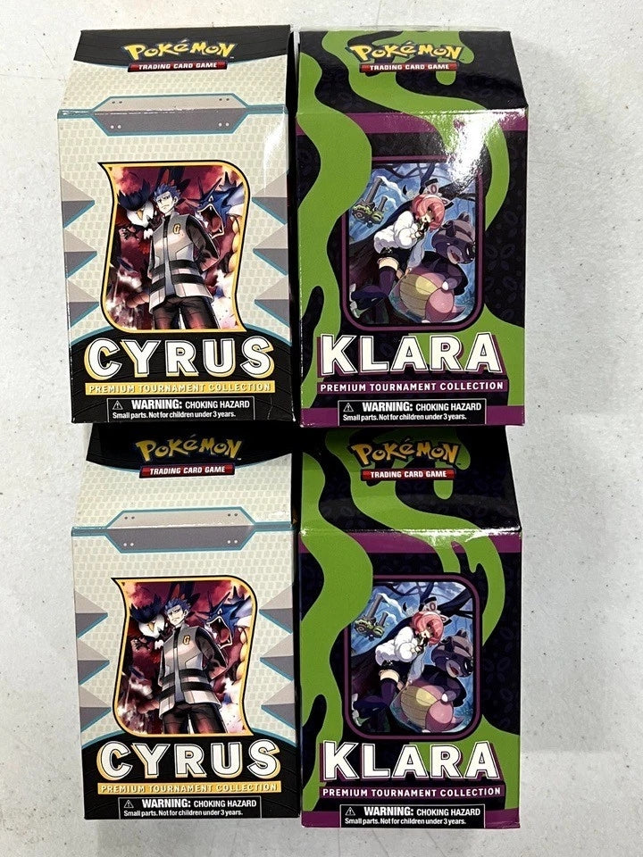 Pokemon Cyrus and Klara Premium Tournament Collection SEALED DISPLAY! 28 Packs!-1