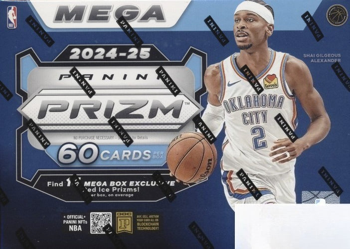 2024/25 Panini PRIZM Basketball Sealed MEGA Box-14 EXCLUSIVE RED ICE PRIZMS!
