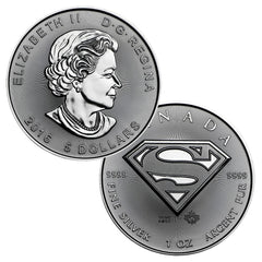 Diseño de Superman de la BU de la hoja de arce canadiense de $5 de 2016-1