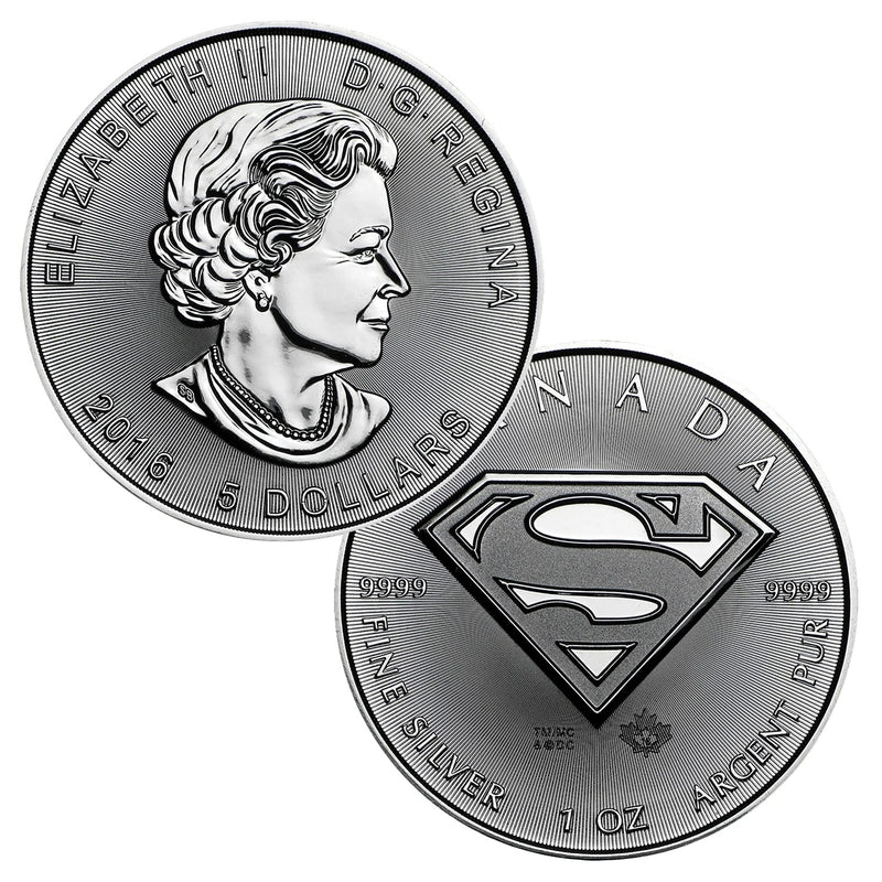Diseño de Superman de la BU de la hoja de arce canadiense de $5 de 2016-1