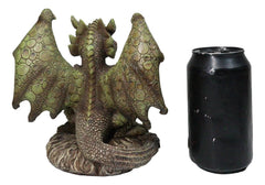 Earth Druid Dragon Holding Magic Cauldron Tea Light Candle Or Incense Holder-8