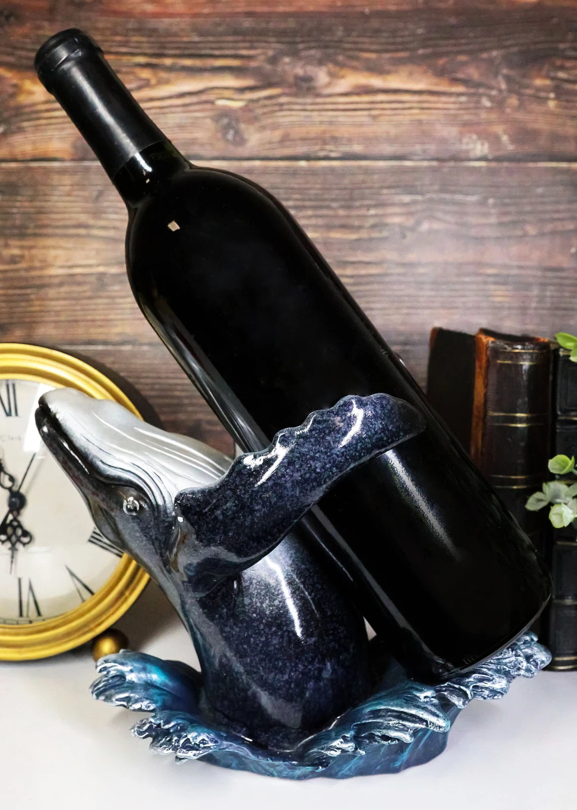 Nautical Ocean Marine Leaping Baleen Humpback Whale Wine Bottle Holder-9