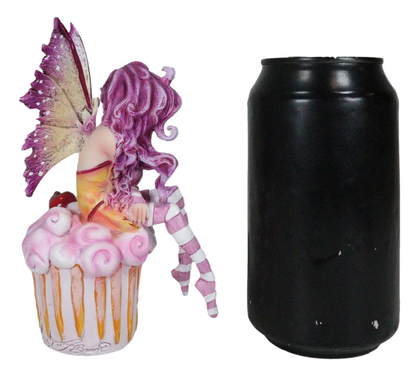 Colorful Amy Brown Pink Cherry Cupcake Fairy Statue Sweet Tooth Collection-10