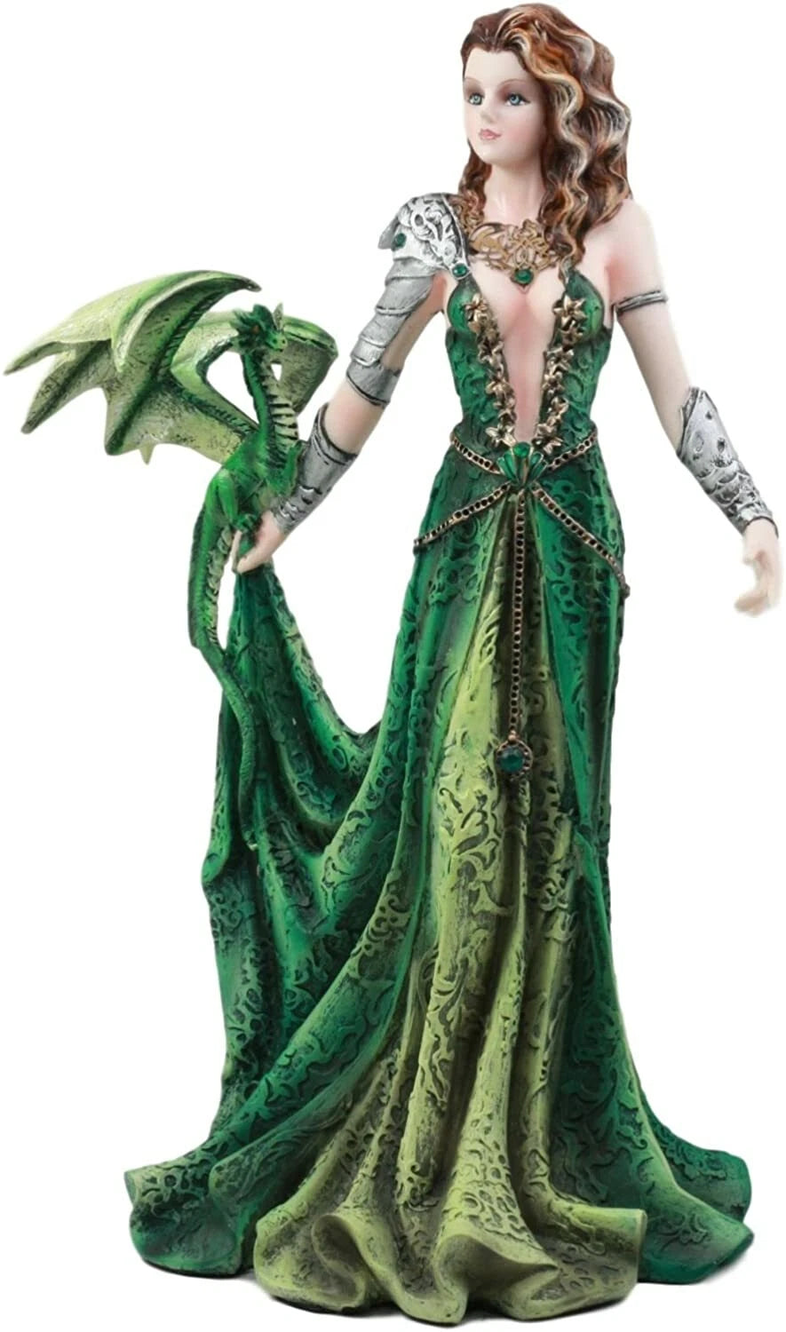 Seductive Elphaba Dragon Witch Doctor Warrior Statue 10"H By Nene Thomas-9