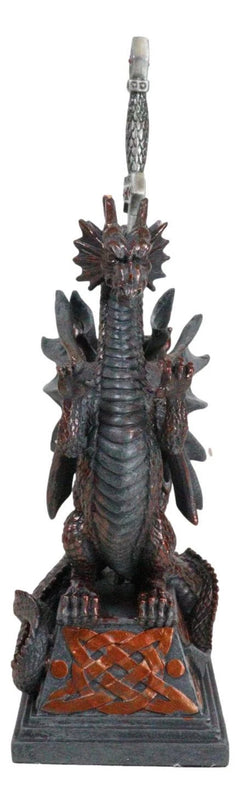 Guardian Double Dragons With Celtic Rune Sword Letter Opener Figurine Set-9