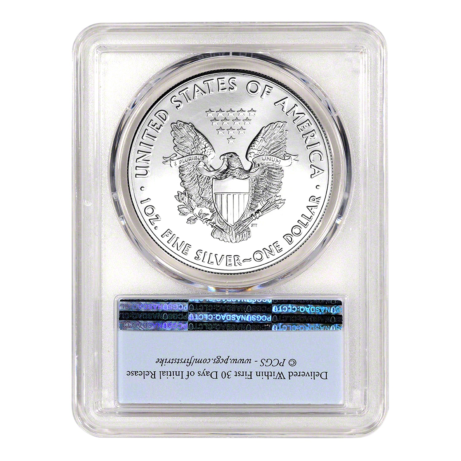 American Silver Eagle MS69 PCGS de $1 de 2017 - Primer golpe