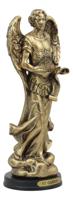 Byzantine Catholic Church Archangel Gabriel With Sacred Scroll Statue 8"Tall-8
