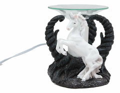 Figura calentadora de tartas eléctrica de unicornio blanco de Twisted Trees-8