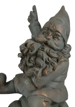 Adventurous Mr Gnome Sitting On Wild Rodeo Giant Tortoise Garden Figurine Decor-9