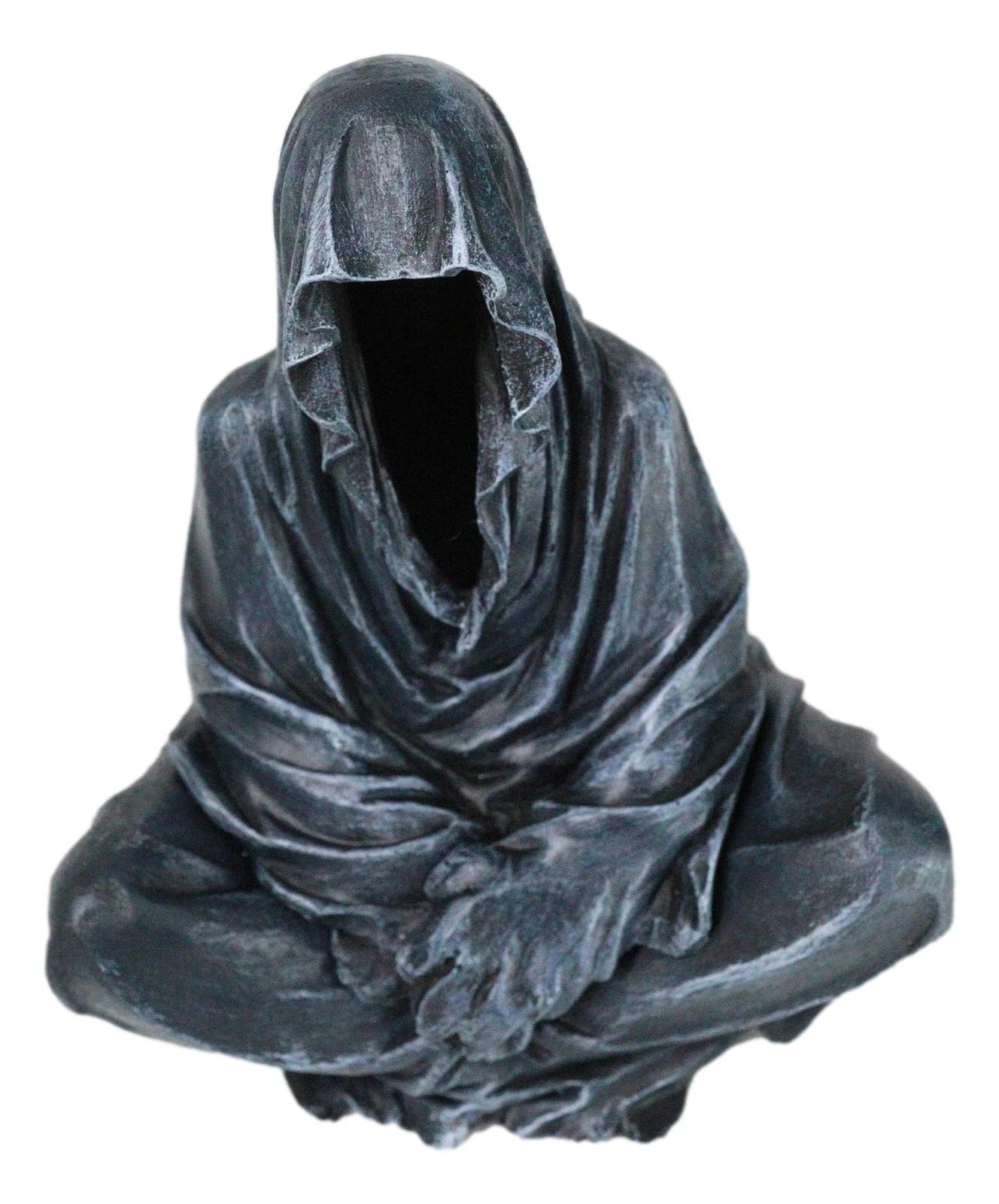 Reaper of Souls Grim Reaper In Hooded Cloak Backflow Incense Cone Burner Statue-10