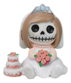Set Of 2 Mr And Mrs Furrybones Bride Groom Wedding Skeleton Furrybones Figurines-10