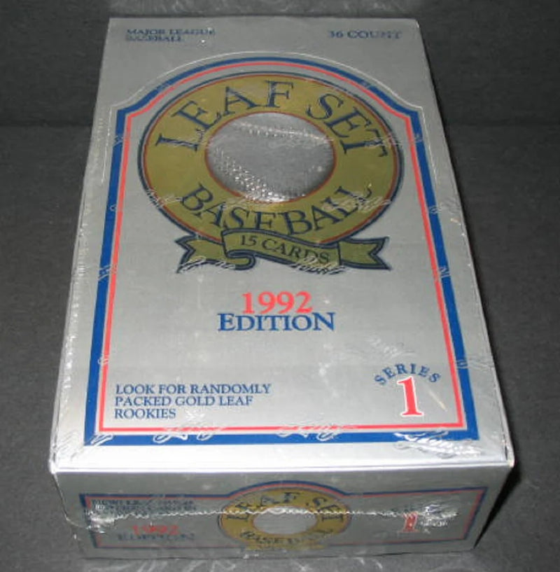 1992 Leaf Baseball Series 1 Box (36/15)-1