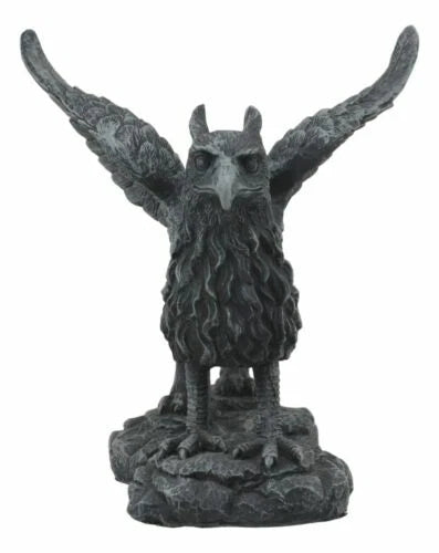 Gothic Stoic Royal Winged Griffin Gargoyle Statue 5.5" Long Gryphon Figurine-7