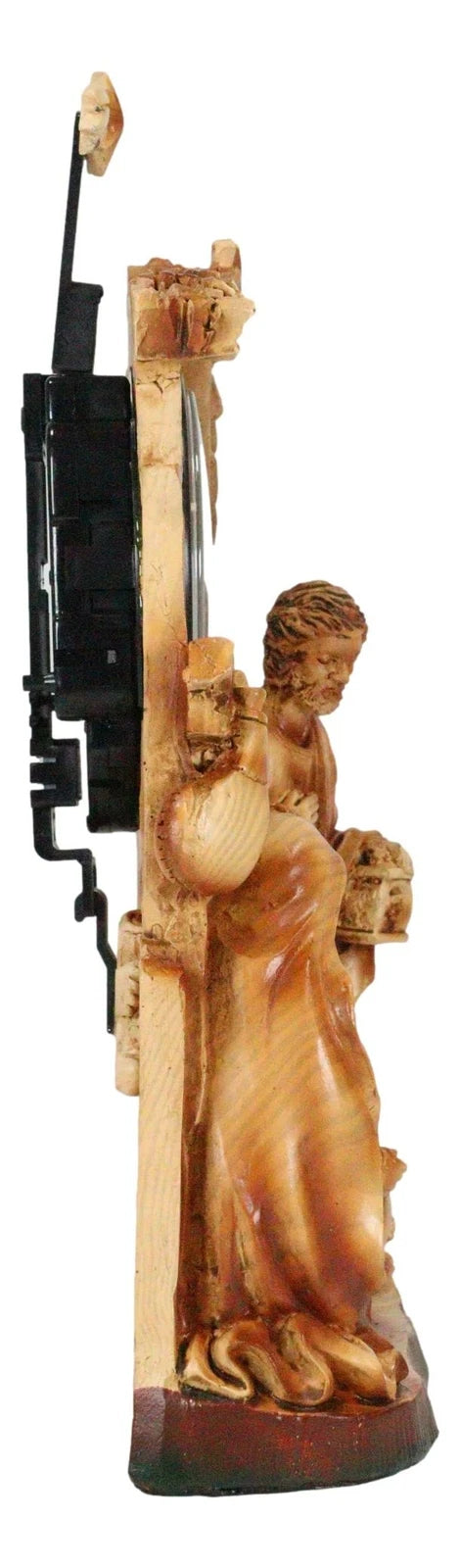 Christian Rustic Holy Family Nativity of Jesus Desk Table Clock Figurine-6