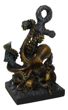 Giant Deep Sea Octopus Kraken Hauling Anchor Decorative Paperweight Figurine-10