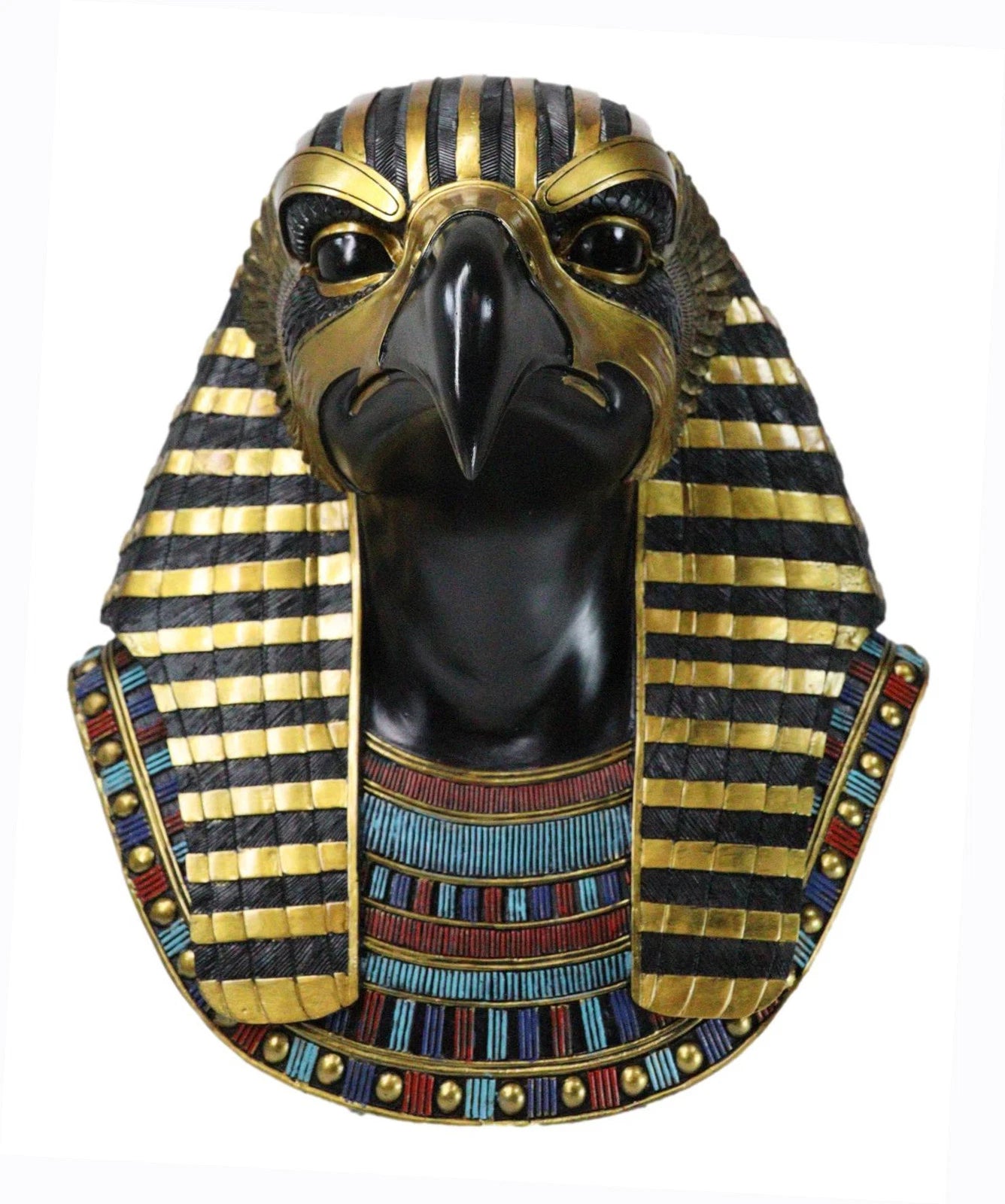 Ancient Egyptian Deity Horus God Of The Sky Bust Wall Plaque Sculpture 12.25"H-10