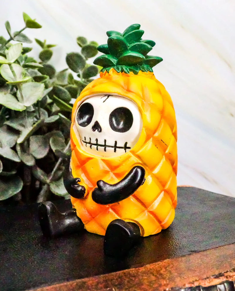 Furrybones Skeleton Fruity Pina Tropical Pineapple Figurine 3.25"H-10