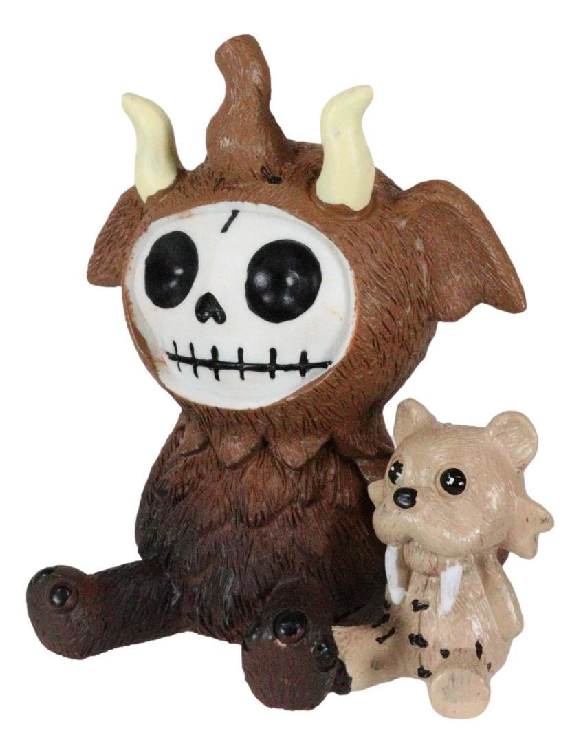 Furry Bones Warren The Mammoth And Sabretooth Tiger Skeleton Furrybones Figurine-9