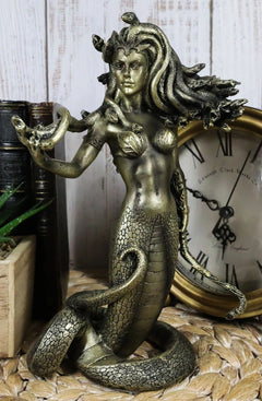 Greek Goddess The Temptation Of Medusa Statue Luring Gorgon's Gaze Figurine-1
