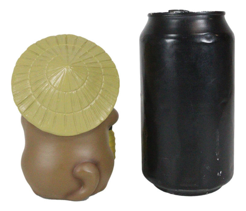 Auspicious Japanese Tanuki Raccoon Dog With Lantern And Sake Figurine Danuki-9
