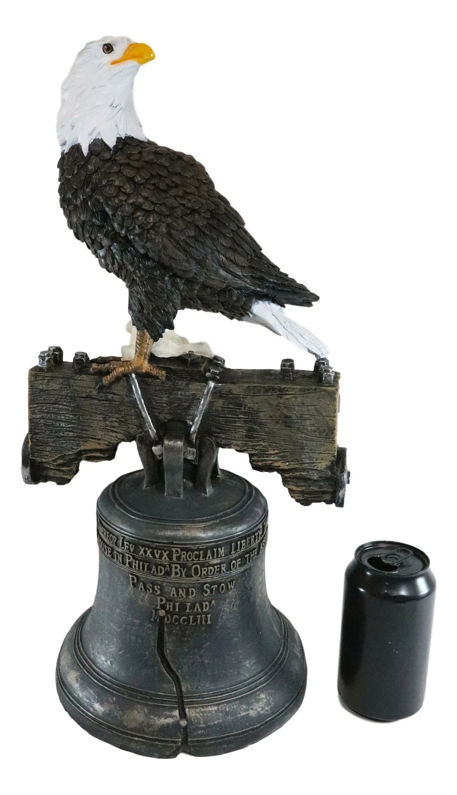 Estatua de la Campana de la Libertad del Águila Calva de la Gloria Patriótica Estadounidense del Día de la Independencia-10