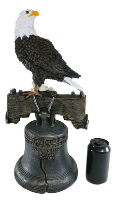 Estatua de la Campana de la Libertad del Águila Calva de la Gloria Patriótica Estadounidense del Día de la Independencia-10