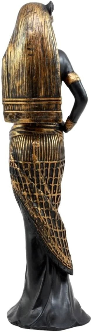 Gift Egyptian Goddess Bastet Cat in Sensual Human Form Figurine 10.75"H-7