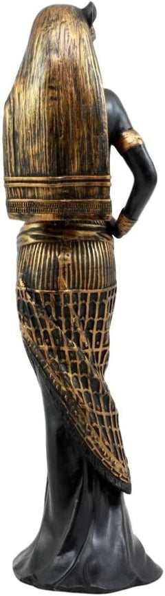Gift Egyptian Goddess Bastet Cat in Sensual Human Form Figurine 10.75"H-7