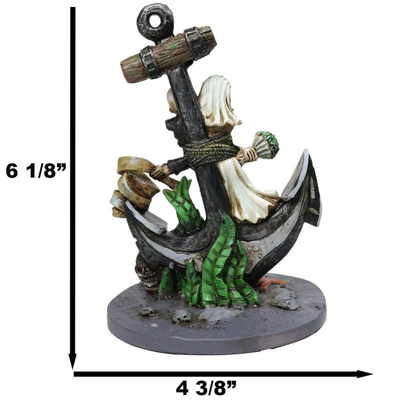 Day Of The Dead Skeleton Wedding Bride and Groom Anchored in Love Figurine-9
