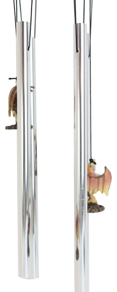 Excalibur Sword Fire Night Dragon Resonant Relaxing Wind Chime Garden Patio-6