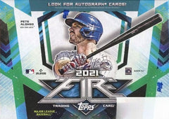 2021 Topps FIRE Baseball EXCLUSIVE Sealed Blaster Box-GOLD MINTED PARALLELS!-1