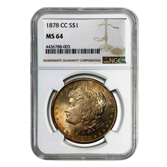 1878-CC Morgan Dollar MS64 NGC-1