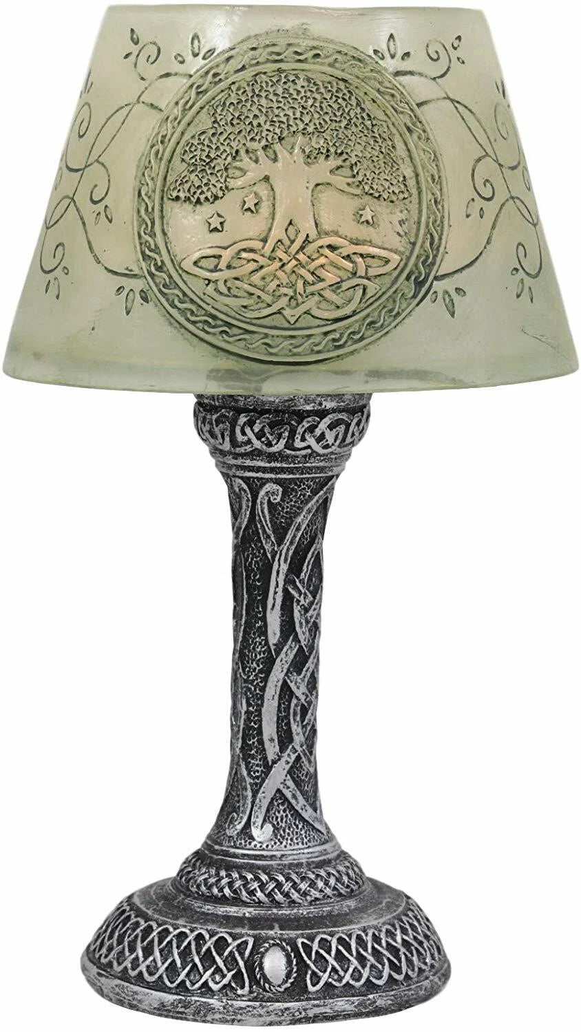 Celtic Sacred Tree Of Life Mini LED Night Light Figurine 7"H Table Courtesy Lamp-8