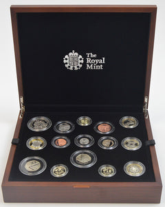 Conjunto de 14 monedas de colección premium ejecutivas de la Royal Mint de 2014-1