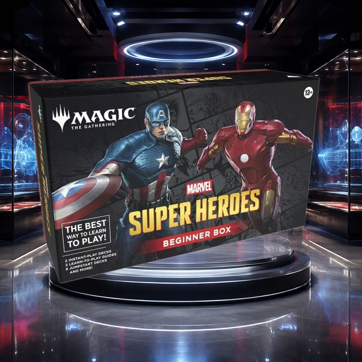 Magic: The Gathering Marvel Super Heroes MSH Captain America & Iron Man Beginner Box English Factory Sealed, Great Gift for New Players-1