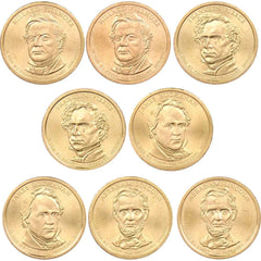 2010 P&D Presidential Dollar 8 Coin Set BU Uncirculated Mint State $1-2