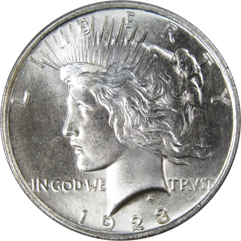 1923 Peace Dollar BU Very Choice Uncirculated Silver $1 Coin-1