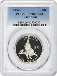 1995-S Civil War Commemorative Half PR69DCAM PCGS Proof 69 Deep Cameo-1