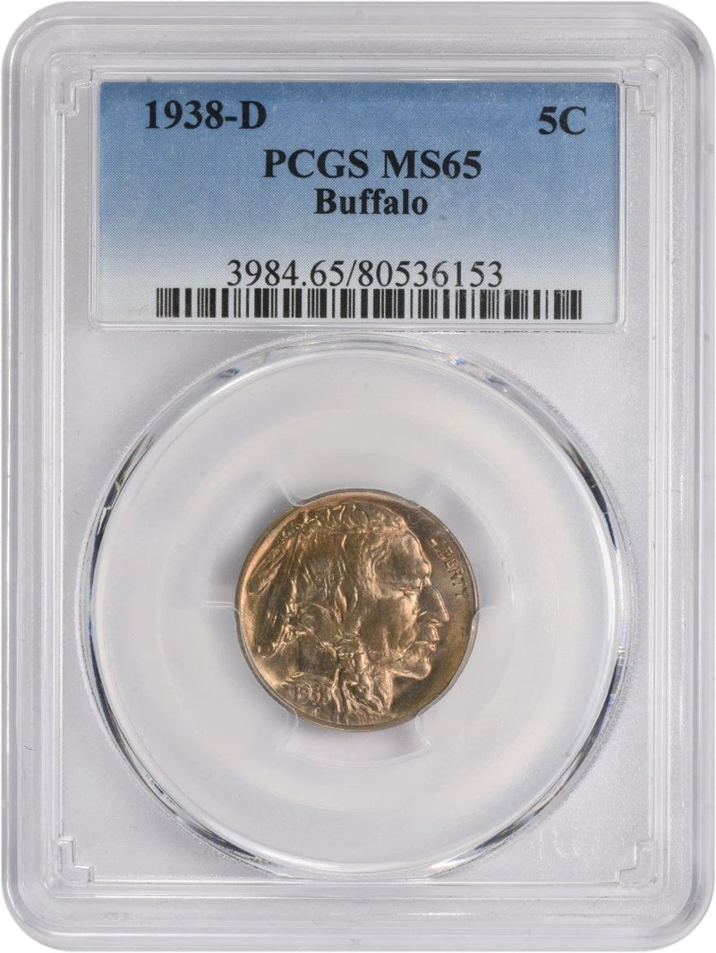 1938-D Buffalo Nickel MS65 PCGS-1