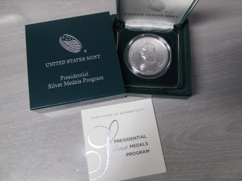US Mint Presidential .999 Fine Silver 1oz. Medal Coin _ John Tyler-3