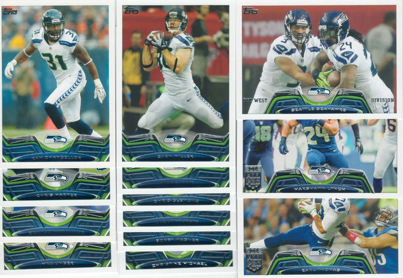 Seattle Seahawks 2013 Topps Complete 19 Card Team Set Wilson Lynch HARD to FIND-2