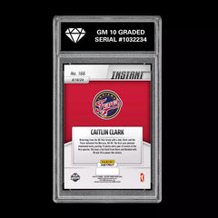 Graded 10 CAITLIN CLARK #166 RC Rookie Card 2024 Panini Instant Indiana Fever-2