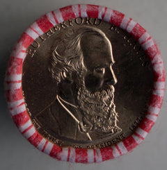 2011 P Rutherford B. Hayes Uncirculated One Dollar 25 Golden Coin Roll $1-2