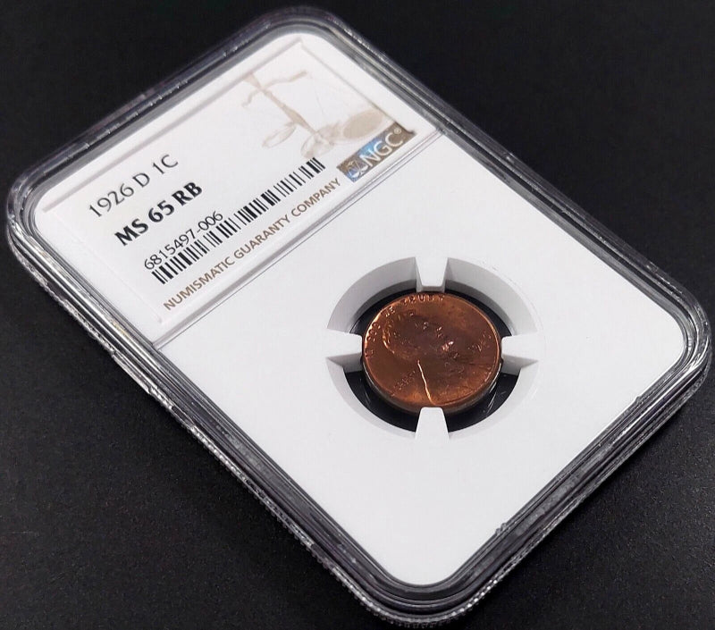 1926 D Lincoln Cent certified MS 65 RB by NGC! Hard to find!-4