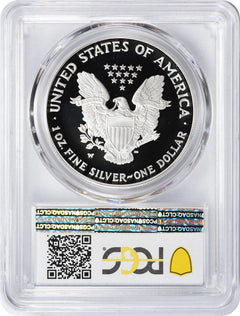 2005-W American Silver Eagle Dollar PR70DCAM PCGS Proof 70 Deep Cameo-2