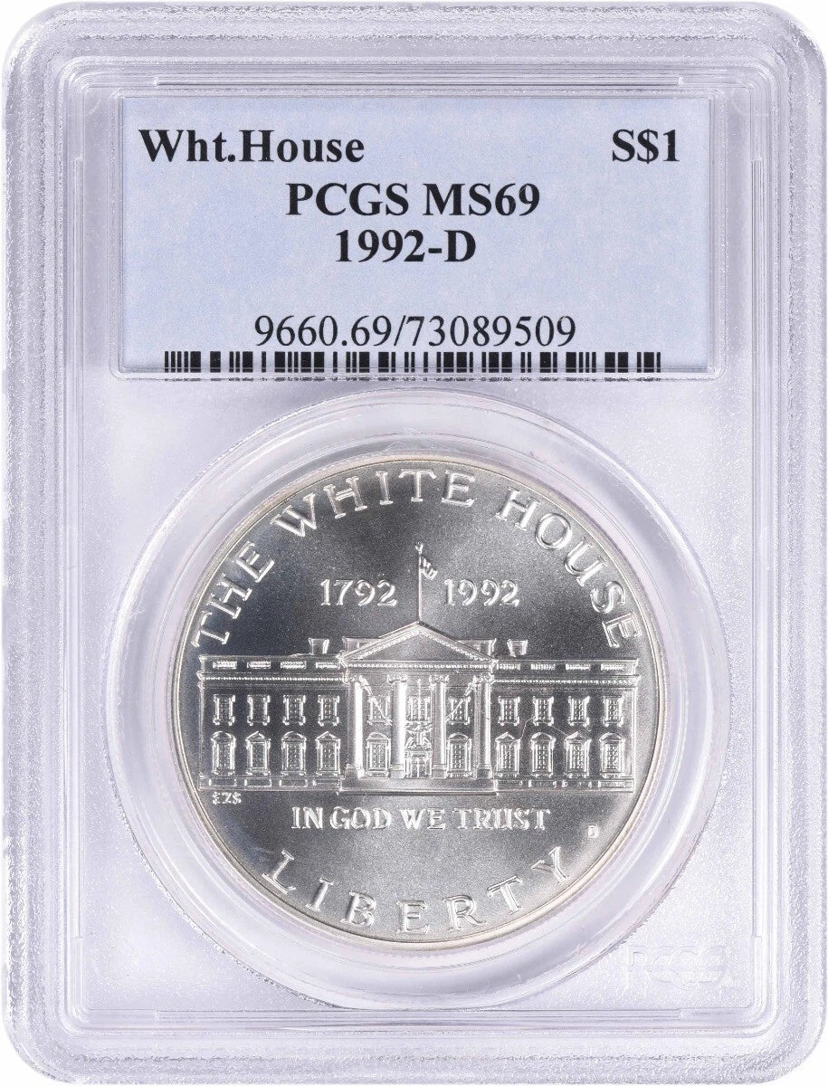 1992-D White House Commemorative Silver Dollar MS69 PCGS-1