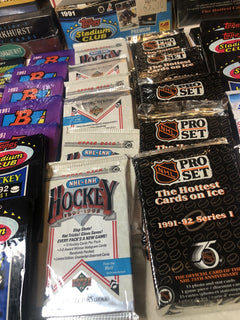 Vintage NHL Hockey Cards Lot 50 Cards – Unopened Packs, Factory Sealed Bulk Bundle, GU or Auto Bonus Inserts, Rare Hockey Card Mix-3