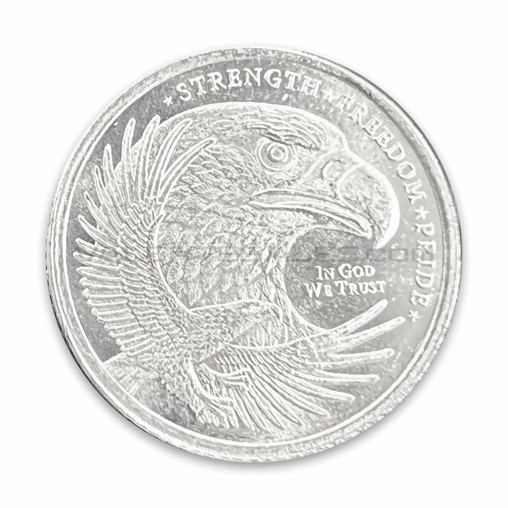 Lote de 10 x 1/10 oz de plata águila doble ronda de décima