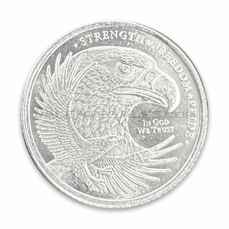Lote de 10 x 1/10 oz de plata águila doble ronda de décima-2